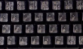 Transparent Braille Keyboard Stickers