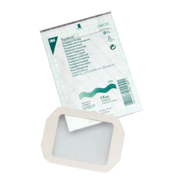 3M Tegaderm Transparent Dressings Tegaderm Transparent Dressing, 4"W x 4-3/4"L First Aid Style, 50/bx - 98DRE3-35