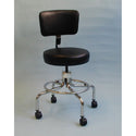 Brandt Revolving Stool Revolving Stool with Backrest, CAL 133, Black - 937332/BLACK/NA