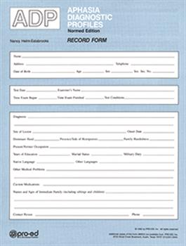 ADP Record Forms (25) 