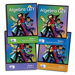 Algebra City - Student Edition Single Pack (1 ea. Books 1-4) 