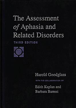 BDAE-3 Manual Harold Goodglass, Edith Kaplan, Barbara Barresi