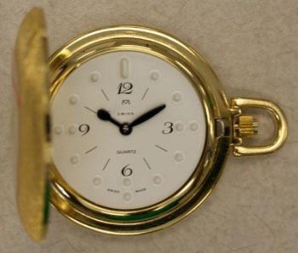 Gold Plate Braille Pocket Watch