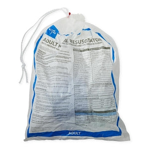 Medline Adult Bag Valve Mask (BVM) Manual Resuscitators - Adult Manual Resuscitator with Bag Reservoir - CPRM1116