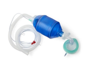 Medline Adult Bag Valve Mask (BVM) Manual Resuscitators - Adult Manual Resuscitator with Tube Reservoir, Filter and CO2 Indicator - CPRM1126FC