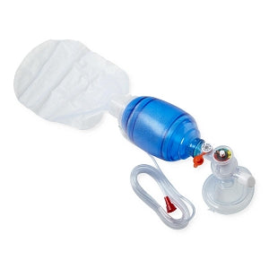 Medline Pediatric Manual Resuscitators - Pediatric Manual Resuscitator with Bag Reservoir, Manometer and 3 Masks - CPRM2216M3