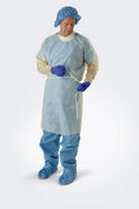 Medline Classic Cover Lightweight Polypropylene Isolation Gowns - Classic Cover Lightweight Spunbond Polypropylene Isolation Gowns with Waist and Neck Ties, Yellow, Size Regular / Large - CRI4000