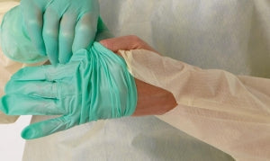 Medline Light Weight PP Over-The-Head Cover Gown - Classic Cover Lightweight Spunbond Polypropylene Isolation Gowns with Thumb Loops and Neck Ties, Yellow, Size Regular / Large - CRI4200