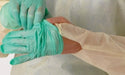 Medline Light Weight PP Over-The-Head Cover Gown - Classic Cover Lightweight Spunbond Polypropylene Isolation Gowns with Thumb Loops and Neck Ties, Yellow, Size XL - CRI4201