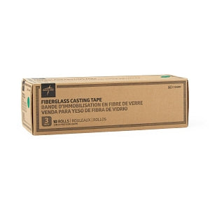 Medline Lightweight Fiberglass Cast Casting Tape - Fiberglass Casting Tape, Green, 3" x 4 yd. - CT34GRN