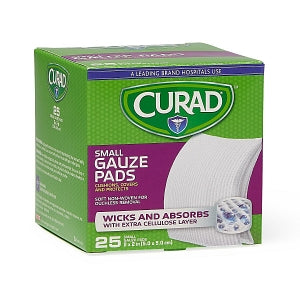 Medline CURAD Sterile Pro-Gauze Pads - CURAD Sterile Pro-Gauze Pad, 2" x 2", 25/Box - CUR20423RBI