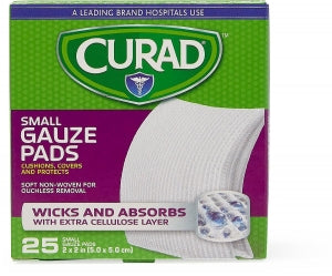 Medline CURAD Sterile Pro-Gauze Pads - CURAD Sterile Pro-Gauze Pad, 2" x 2", 25/Box - CUR20423RBI