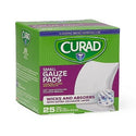 Medline CURAD Sterile Pro-Gauze Pads - CURAD Sterile Pro-Gauze Pad, 2" x 2", 25/Box - CUR20423RBI
