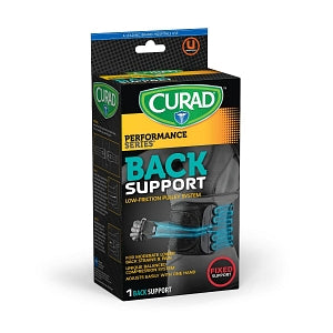 Medline CURAD Performance Series Back Supports with Pulley - Back Support with Low-Friction Pulley System, Universal Size - CUR22700D