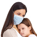 Medline CURAD BioMask Antiviral Isolation Mask - CURAD BioMask Antiviral Isolation Face Mask with Ear Loops, Blue - CUR384S