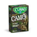 Medline CURAD Camo Flex-Fabric Adhesive Bandage - CURAD Green Camo Flex-Fabric Adhesive Bandage, 3/4" x 3", 25/Box - CUR45701RB