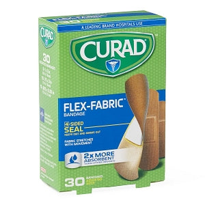 Medline CURAD Flex-Fabric Bandages - CURAD Flex-Fabric Bandages, Assorted Sizes - CUR47314RB