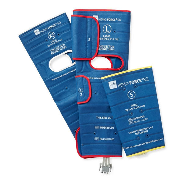 Medline Hemo-Force Sequential Triple-Bladder DVT Sleeves - GARMENT, DVT, SEQUENTIAL, FOOT, LG, GOV ONLY - MDS620LSQG