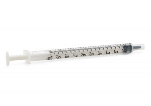 Medline Non-Sterile Syringes - Tuberculin Syringe, Bulk Nonsterile, 1 mL - DNSC83089A