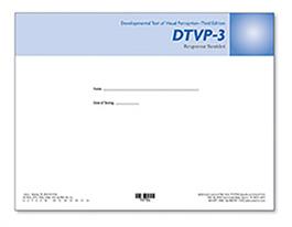 DTVP-3: Response Booklet (25) Donald D. Hammill, Nils A. Pearson, Judith K. Voress