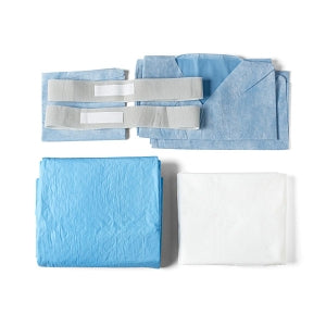Medline QuickSuite Linen Kits - Sahara Grippy Linen Kit with 40" x 90" Table Sheet, 40" x 60" Draw / Lift Sheet, and Armboard and Head Positioner Covers, Nonabsorbent - DYKQSL4CNA
