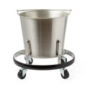 Medline Stainless Steel Buckets - Stainless Steel Kick Bucket with Stand, 13 qt. - 1014-1