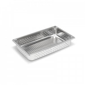 Polarware Company Medline Stainless Steel Perforated Trays - Perforated Stainless Steel Instrument Tray, 20-5/6" x 12-7/9" x 4", Compatible with Cover DYND0577250Z and Solid Tray DYND0530062Z (Creates Sterilization Bath Set) - 30043