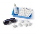 Medline Cataract Eye Care Kits - Cataract Eye Care Kit with Cotton Balls, Oval Eye Pads, Sterile Eyewash, Micropore Tape, and Gray Protective UV Glasses - DYND09000