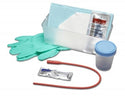 Medline Intermittent Urethral Catheterization Trays - Intermittent / Urethral Insertion with 15 Fr Red Rubber Catheter, PVP, Aloetouch Gloves, CSR Wrapped Tray - DYND10350