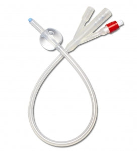 Medline SelectSilicone 100% Silicone Foley Catheters - Foley Catheter, 100% Silicone, 22 Fr, 30 mL, 3-Way - DYND11575