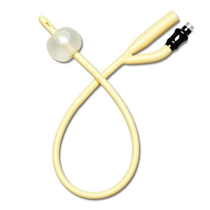 Medline Pediatric Silicone-Elastomer Coated Latex Foley Catheters - Silicone-Elastomer Coated Latex 2-Way Foley Catheter, 10 Fr, 3 mL Size, 5 mL Maximum Inflation - DYND11710