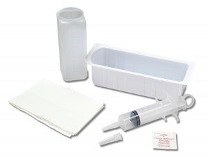 Medline Sterile Piston Irrigation Syringe Trays - Irrigation Trays with 60 mL Piston Syringe, Alcohol, Tyvek Lid - DYND20302