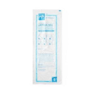 Medline Disposable Laryngeal Mask Airways - Size 5 Soft Tip Disposable PVC Laryngeal Mask Airway, Adults 155-220 lbs. (70-100 kg) - DYND300050S