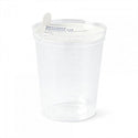 Medline Deluxe Urinalysis Container - Deluxe Urinalysis Container, Clear Plastic Lid, 6 oz. - DYND30102
