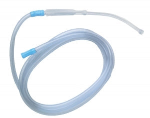 Medline Sterile Bulb Tip Yankauers - Sterile Yankauer with Bulb Tip with 10-ft. Tubing, No Vent - DYND50138