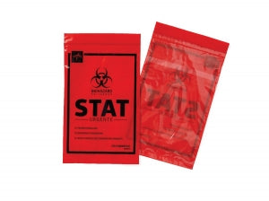Medline STAT Bags - Red STAT Bag, 6" x 9" - DYND69STAT