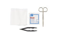 Medline Economy Suture Removal Trays - Suture Removal Tray with Wire Metal Littauer Scissors and Forceps - DYND71020