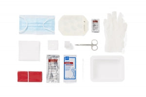 Medline Central Line Dressing Trays with Alcohol / PVP - Dressing Change Tray - DYND74650