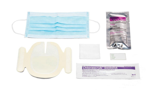 Medline Central Line Dressing Trays with Chlorascrub - DBD-KIT, DRESSING CHANGE, CENTRAL VENOUS C - DYND75233 Medline Central Line Dressing Trays with Chlorascrub - DBD-KIT, DRESSING CHANGE, CENTRAL VENOUS C - DYND75233