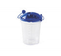 Medline Rigid Disposable Suction Canisters with Turret Lids - 1, 500 cc Rigid Disposable Suction Canister with Turret Lid - DYNDSC1500