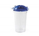 Medline Rigid Disposable Suction Canisters with Turret Lids - 2, 400 cc Rigid Disposable Suction Canister with Turret Lid - DYNDSC2400