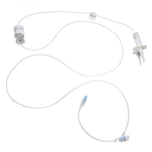 Medline IV Administration Sets - 15 Drop IV Administration Set with Flow Control 1 Needle-Free Port, 92" - DYNDTN2524