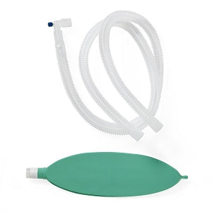 Medline Adult Corrugate Anesthesia Circuits - Anesthesia Circuit with 40" Corrugated Tubing, Adult, No BV Filter, 3 L Bag - DYNJAA4005