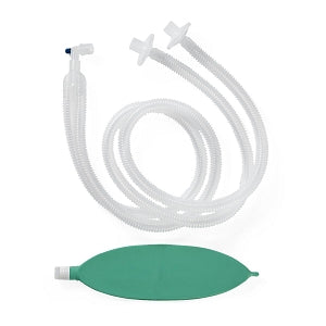 Medline Adult Corrugate Anesthesia Circuits - Anesthesia Circuit with 60" Corrugated Tubing, Adult, 2 BV Filter, 3 L Bag - DYNJAA6021