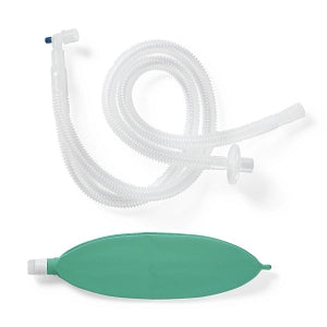 Medline Adult Corrugate Anesthesia Circuits - Anesthesia Circuit with 40" Corrugated Tubing, Adult, 1 BV Filter, 3 L Bag - DYNJAAB0011
