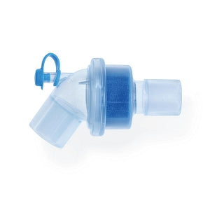 Medline High-Efficiency Filtered Heat and Moisture Exchangers (HME) - Angled High-Efficiency Filtered HME, Gas Sampling Port, Adult Small - DYNJAAHME13