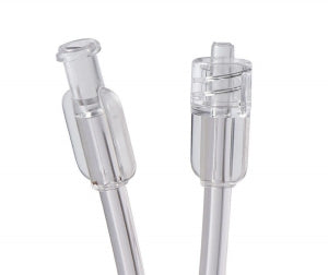 Medline High-Pressure Braided Tubing - 1, 200 PSI High-Pressure Braided Tubing with Fixed Male Luer Lock and Female Fitting, 20" L, 1.36 mL Capacity - DYNJBRT20F