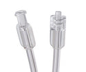 Medline High-Pressure Braided Tubing - 1, 200 PSI High-Pressure Braided Tubing with Fixed Male Luer Lock and Female Fitting, 20" L, 1.36 mL Capacity - DYNJBRT20F