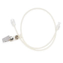 Medline High-Pressure Braided Tubing with Fixed Male Luer Lock - High-Pressure Braided Tubing with Drape Clip, Fixed Male Luer Lock, Female Fittings, 30" - DYNJBRTC30F