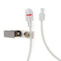 Medline High-Pressure Braided Tubing with Rotating Adaptor Male Luer Lock - High-Pressure Braided Tubing with Drape Clip, Rotating Adaptor Male Luer Lock, Female Fittings, 84" - DYNJBRTC84R